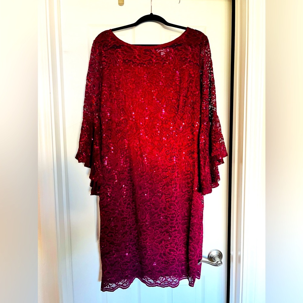 Maroon/Burgundy Party Dress
